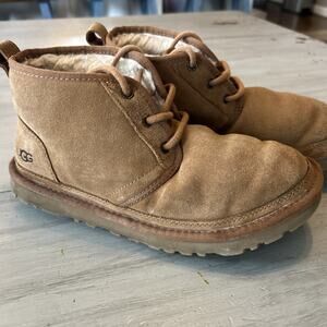 UGG Neumel Brown Suede Lace Up Ankle Chukka Boots Womens Size 8 1094269